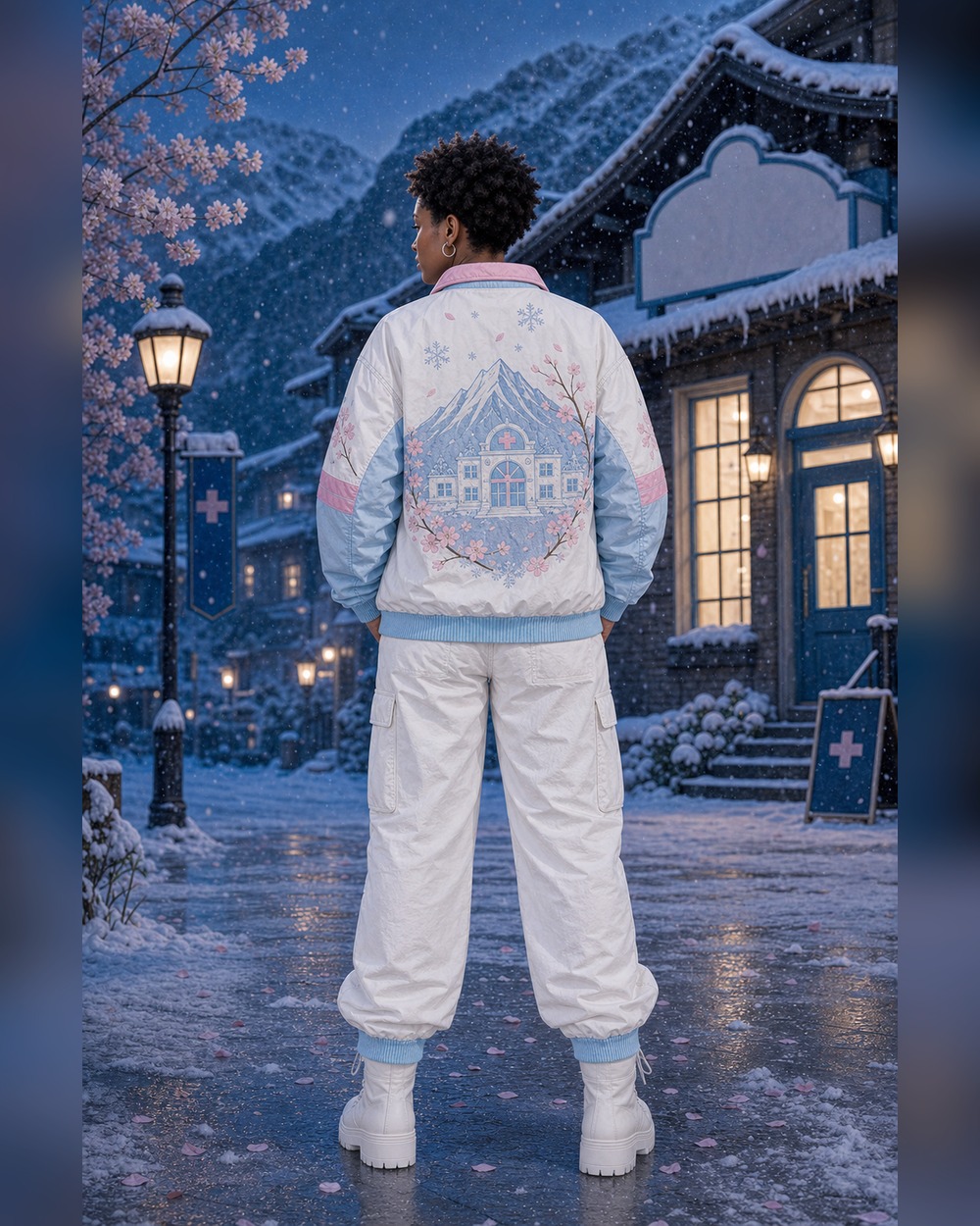 Drum Island Pullover Jacket Back Artwork