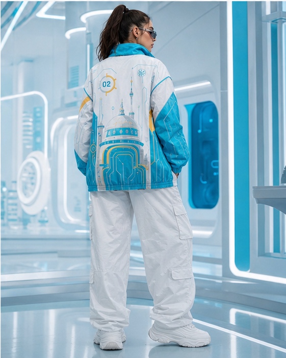 Egghead Pullover Jacket Back Artwork