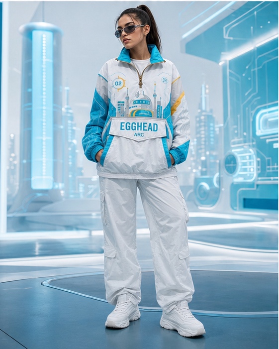 Egghead Pullover Jacket Front Artwork