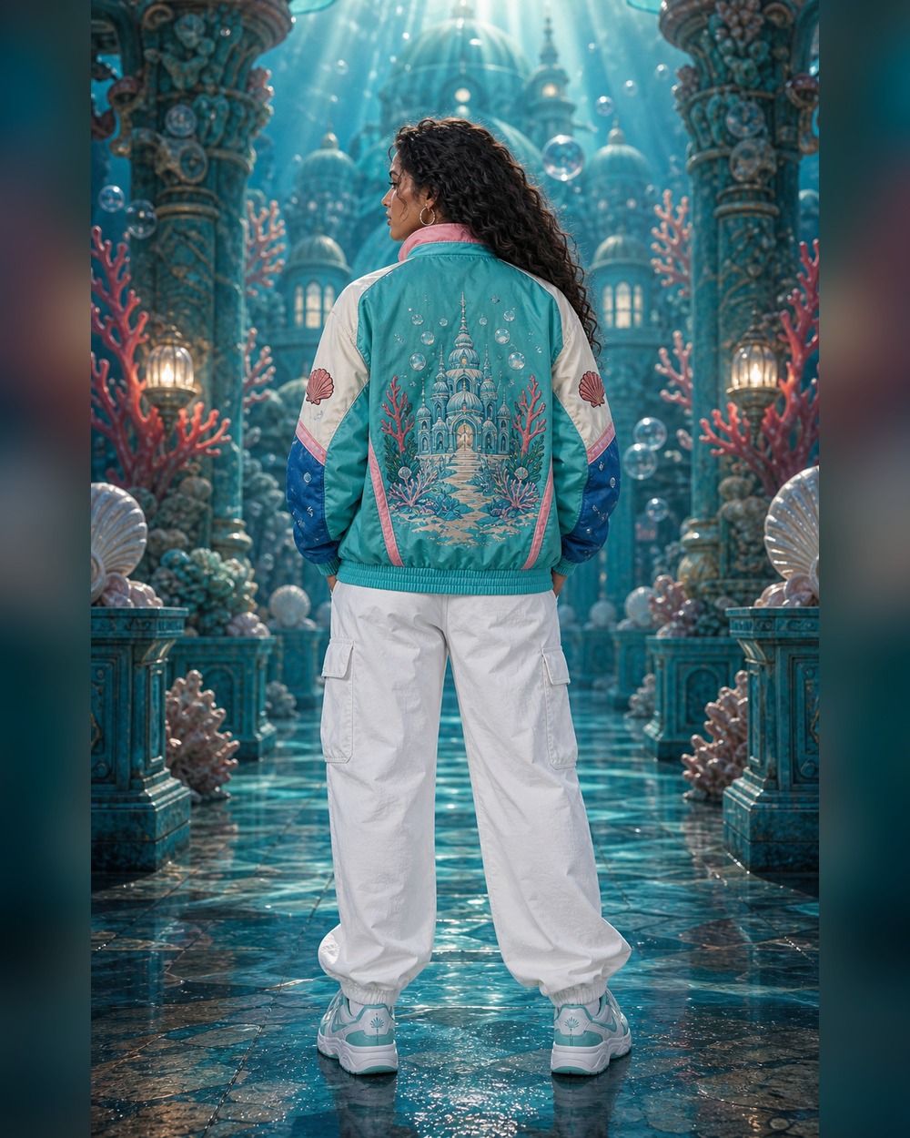 Fish-Man Island Pullover Jacket Back Artwork