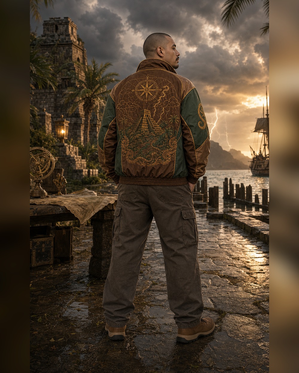 Jaya Pullover Jacket Back Artwork