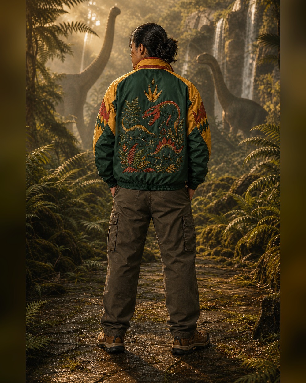 Little Garden Pullover Jacket Back Artwork