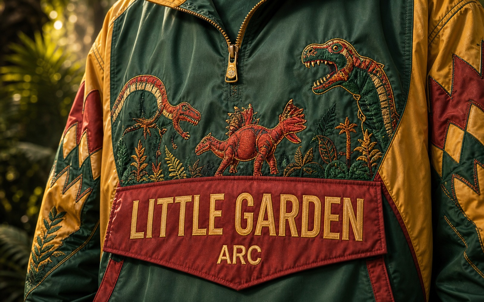 Little Garden Pullover Jacket Front Artwork