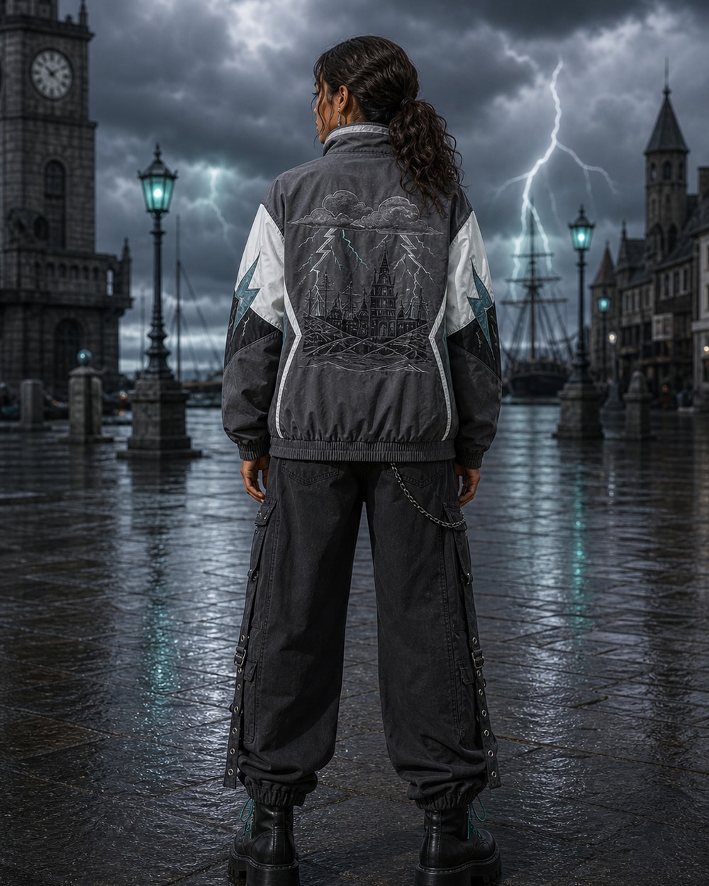 Loguetown Pullover Jacket Back Artwork