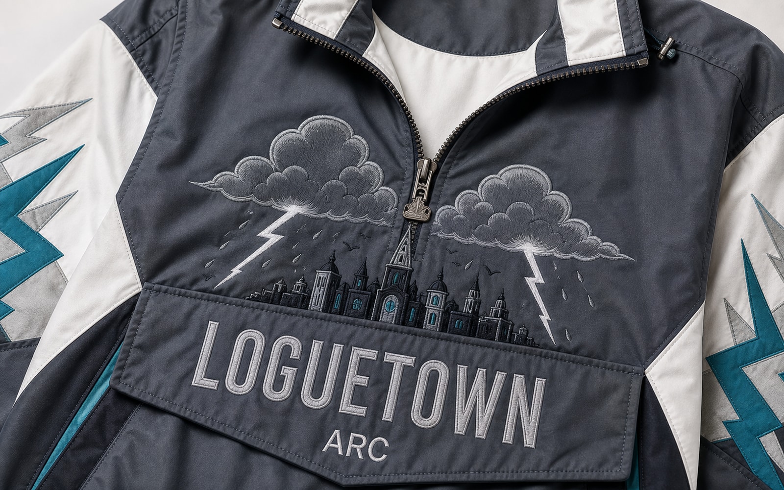 Loguetown Pullover Jacket Front Artwork