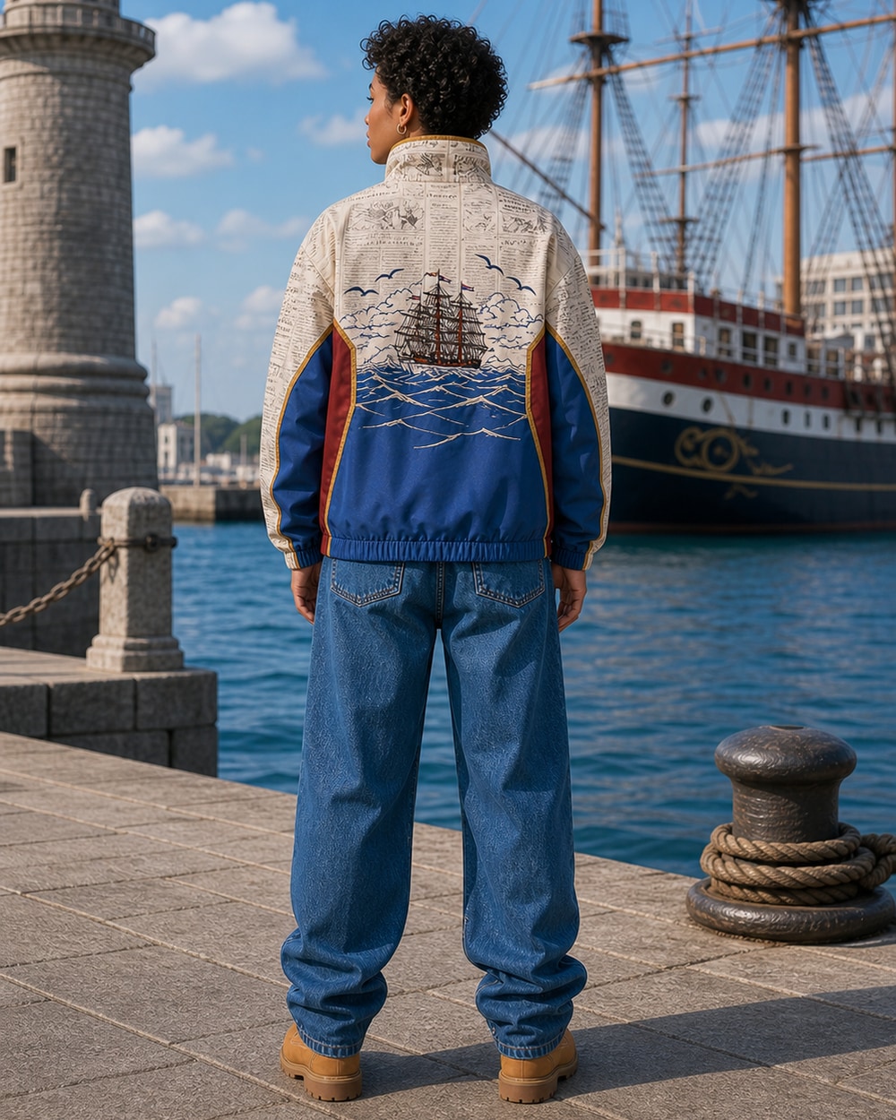 Post-Enies Lobby Pullover Jacket Back Artwork