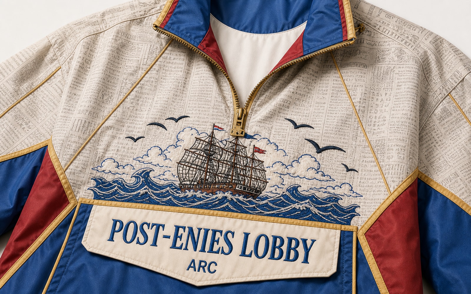Post-Enies Lobby Pullover Jacket Front Artwork