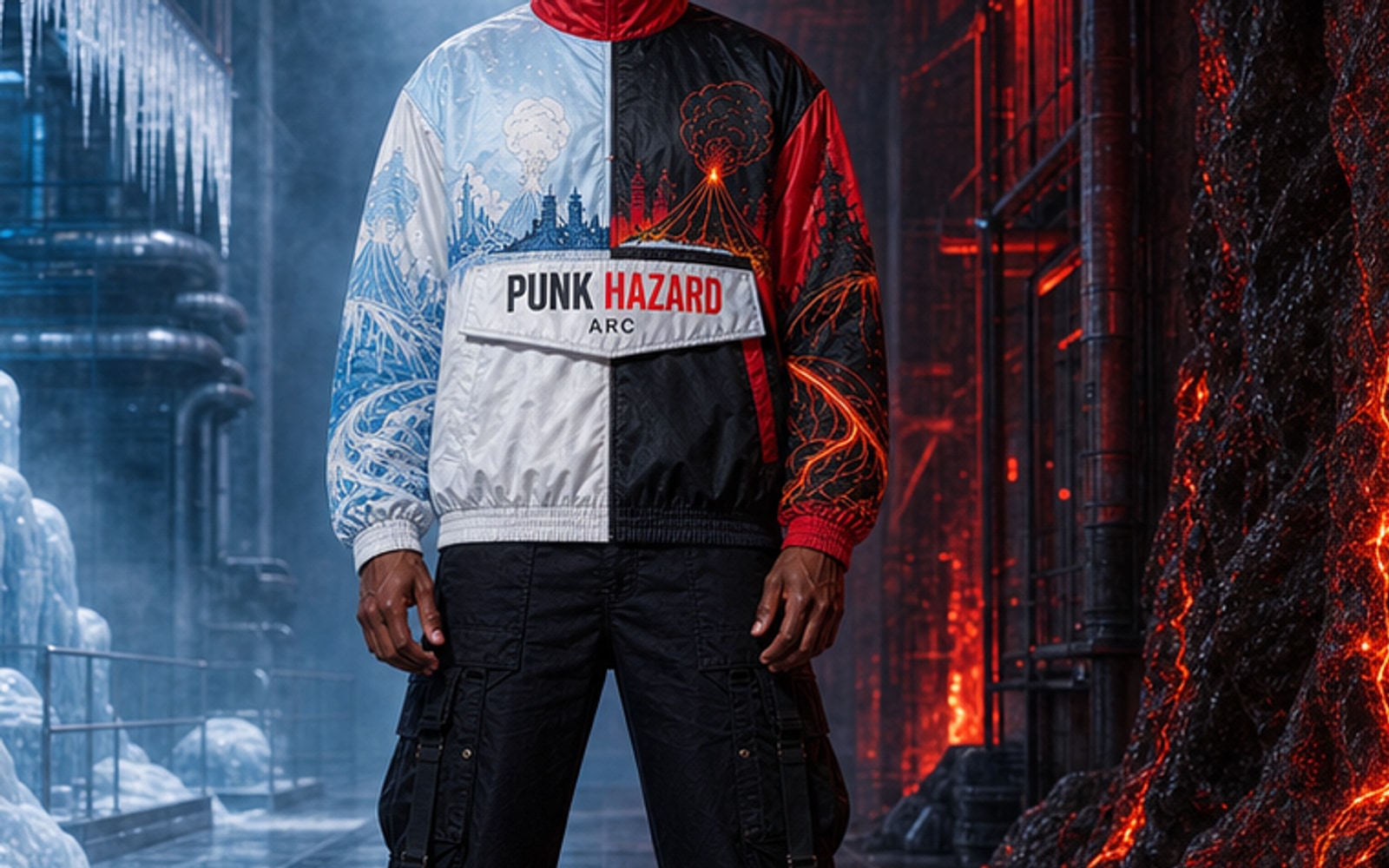 Punk Hazard Pullover Jacket Front Artwork