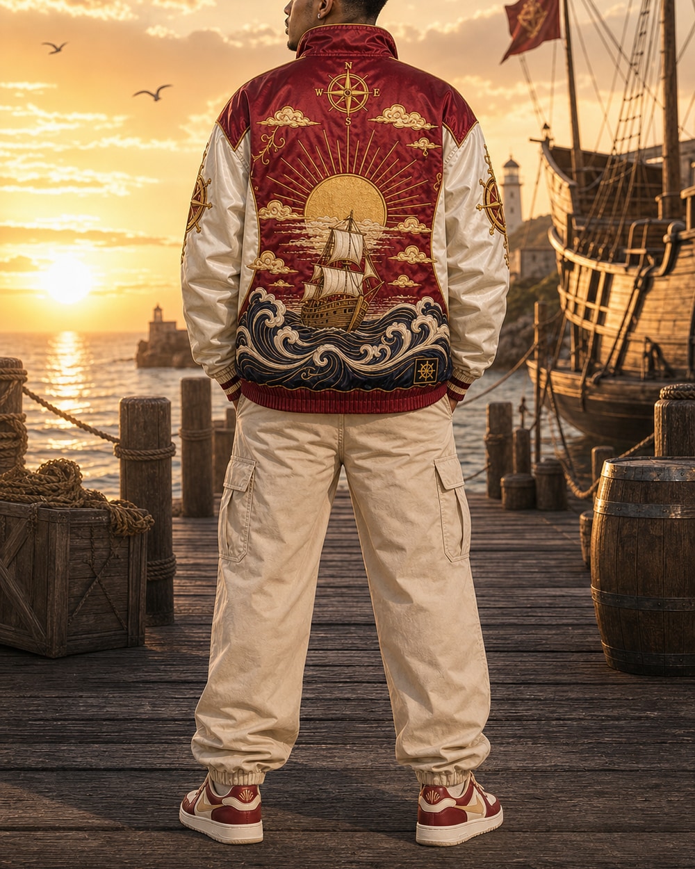 Romance Dawn Pullover Jacket Back Artwork