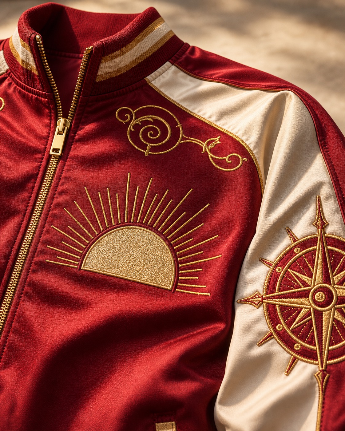 Romance Dawn Varsity Jacket Front Artwork