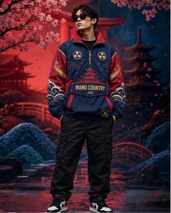Wano Country Pullover Jacket Front Artwork