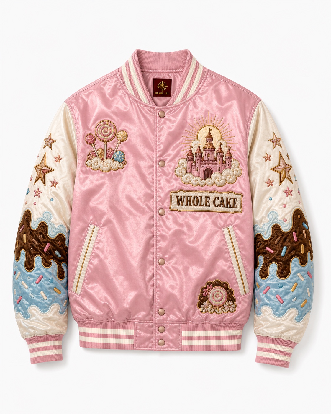 Whole Cake Island Varsity Jacket thumbnail 5