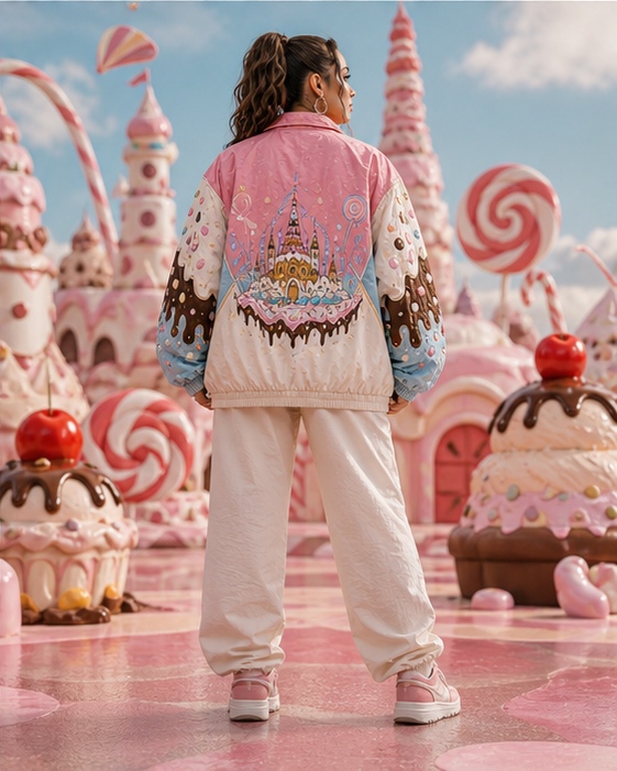 Whole Cake Island Pullover Jacket Back Artwork